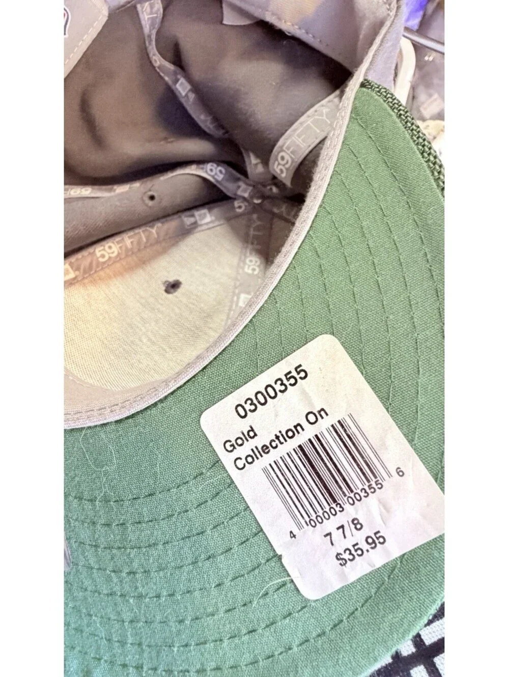 New Era 59FIFTY Green Bay Packers NFL On-Field Fitted Hat 7 7/8 Green Gold NWT